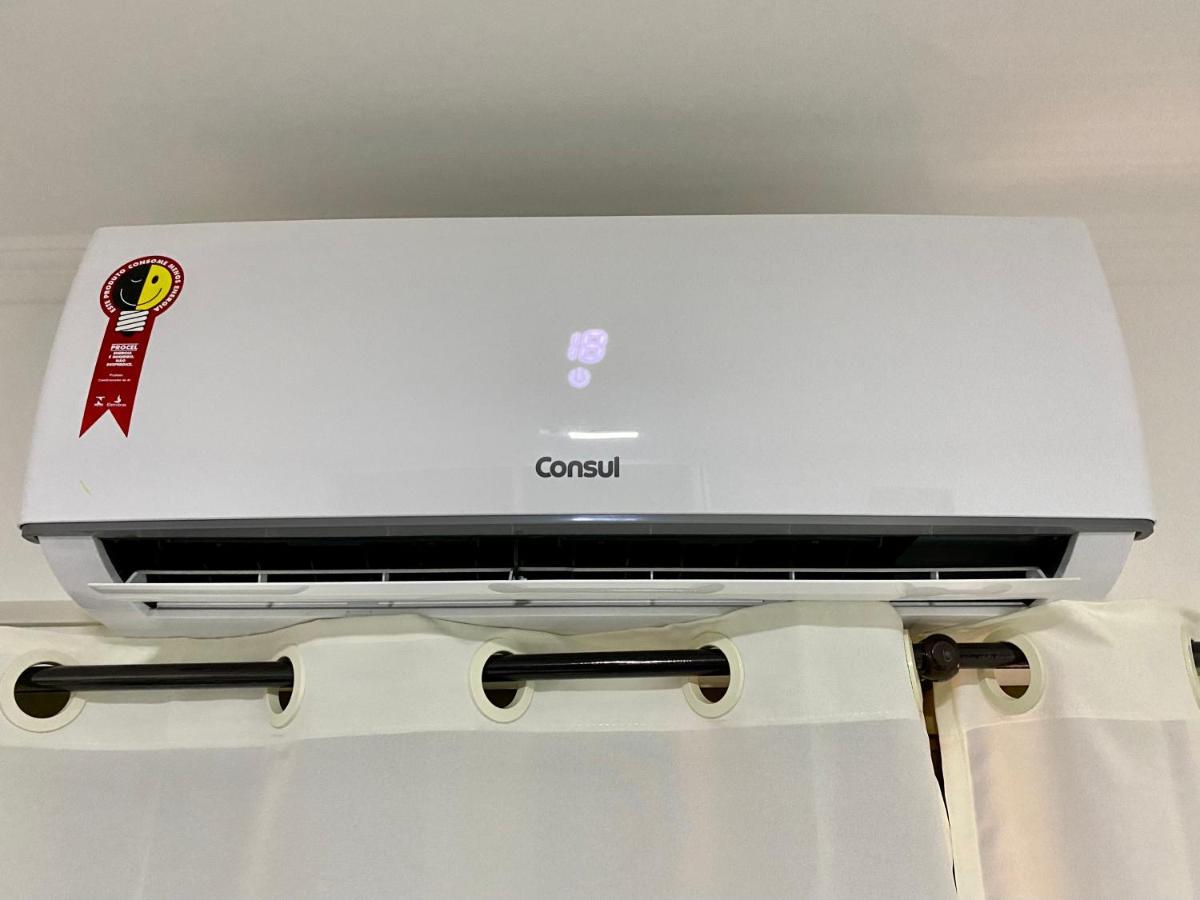 Apto No Centro Perto Do Shopping Com 2 Quartos De Casal Arcond Wifi Fibra Homeoffice E Garagem Em Dourados Bagian luar foto